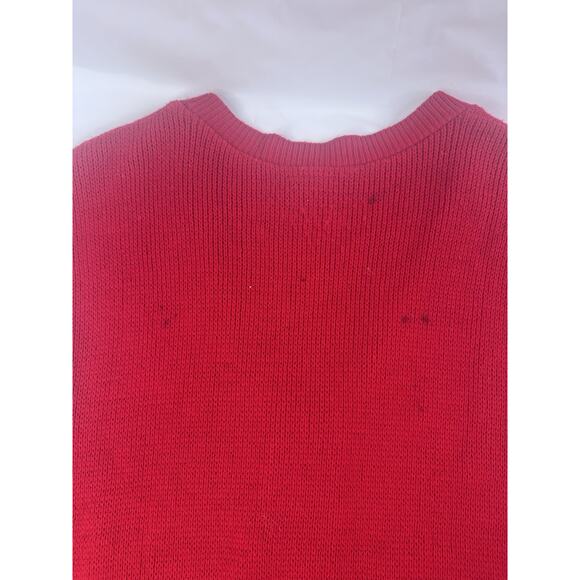 Christmas Sweater Vest Teacher Cottagecore Snowman Snowflake Wreath Large - Picture 6 of 10